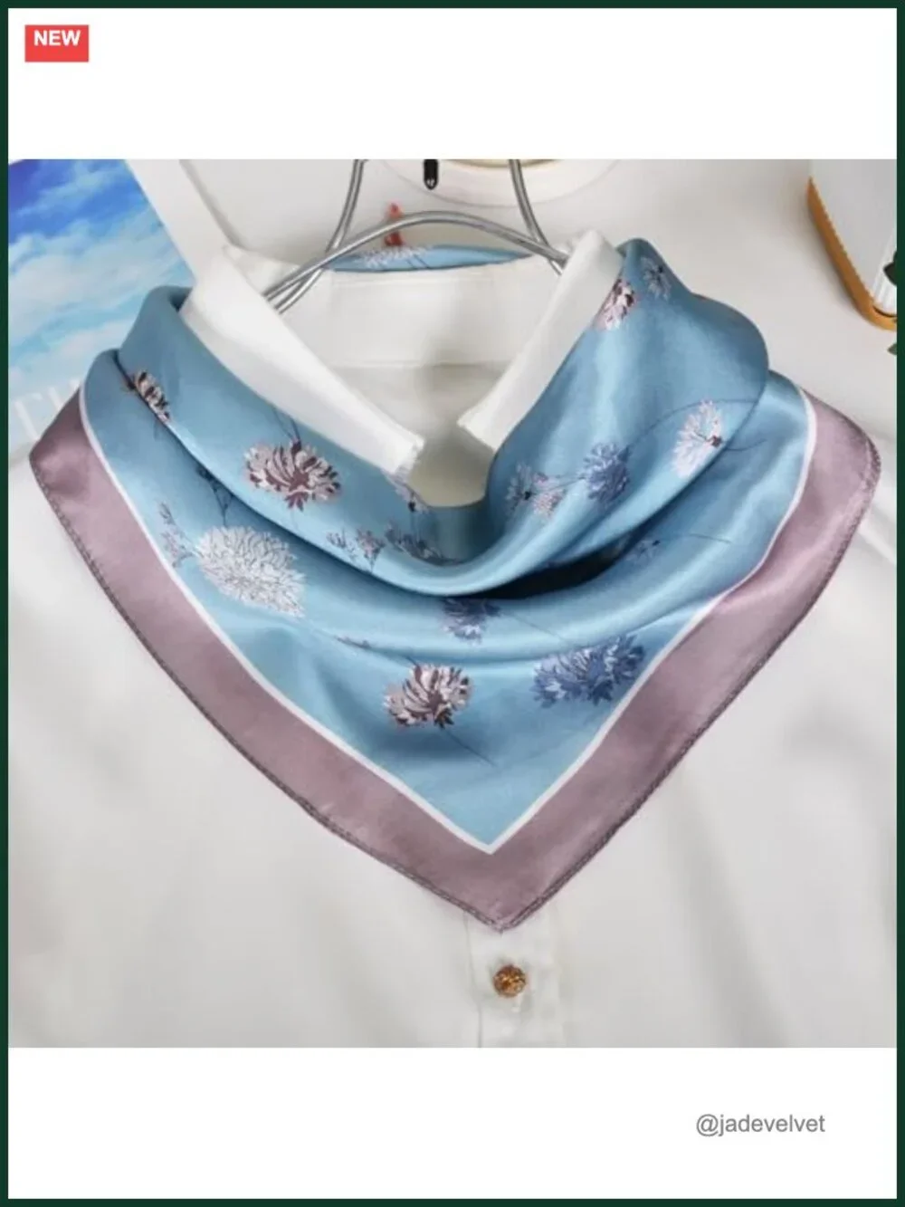 100% Mulberry Silk Neck Scarf 21